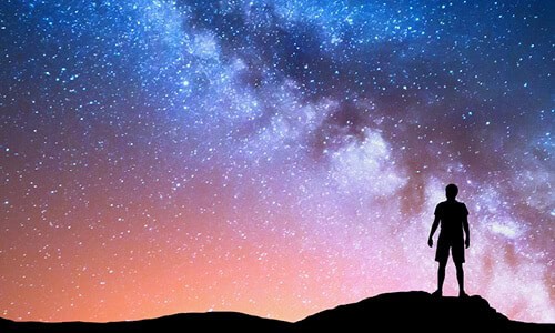 staring at the sky - image